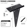 10 Inch T-Strap Gate Hinges, Heavy Duty Shed Barn Door