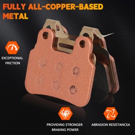 Ebike Brake Pads Font and Rear Brake Pads for Ridstar Q20 E-Bike (Pack of 2)