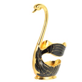 iplusmile Swan Style Coffee Spoon Holder Elegant Dessert Spoon Base for Home Cafe Parties Stylish Tableware Organizer Easy to Clean Decorative for Afternoon Tea Gatherings