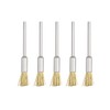 sourcing map Mini Wire Cup Brush Brass Plated Crimped Steel