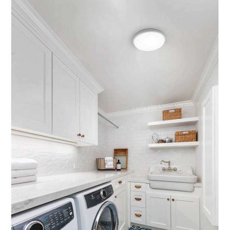 24w LED Bulkhead Round Ceiling Light Flush Mounted 6500k Cool