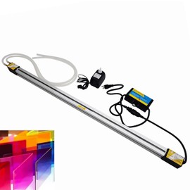 INTSUPERMAI Acrylic Plastic Bending Machine Manual PVC Strip Bender with Light Box Heater for Decoration Engineering Sign Making Cabinets Display 110V (48in/1220mm)