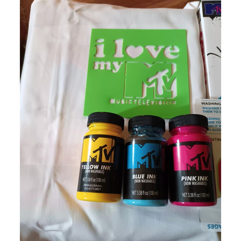 MTV Screen Printing DIY Kit - New, 4 Print MTV