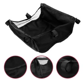 ifundom Pram Basket Under the Pram Storage Basket Oxford Fabric Pram Floor Basket Hanging Bag Mesh Bag for Pram Storage Organiser Bag
