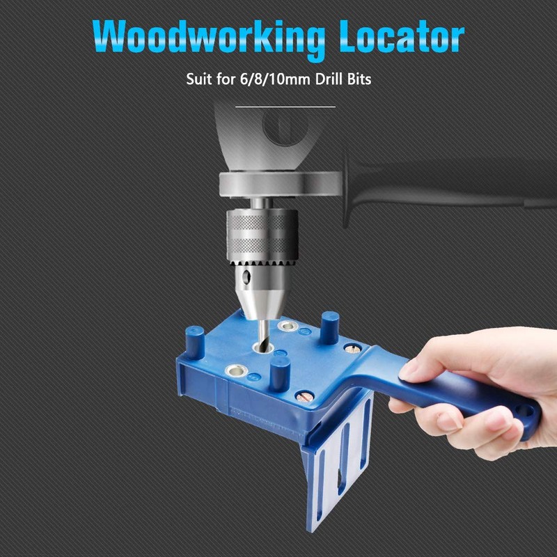 Drilling Template with Adjustable, Woodworking Doweling Jig Kit, Drill Hole