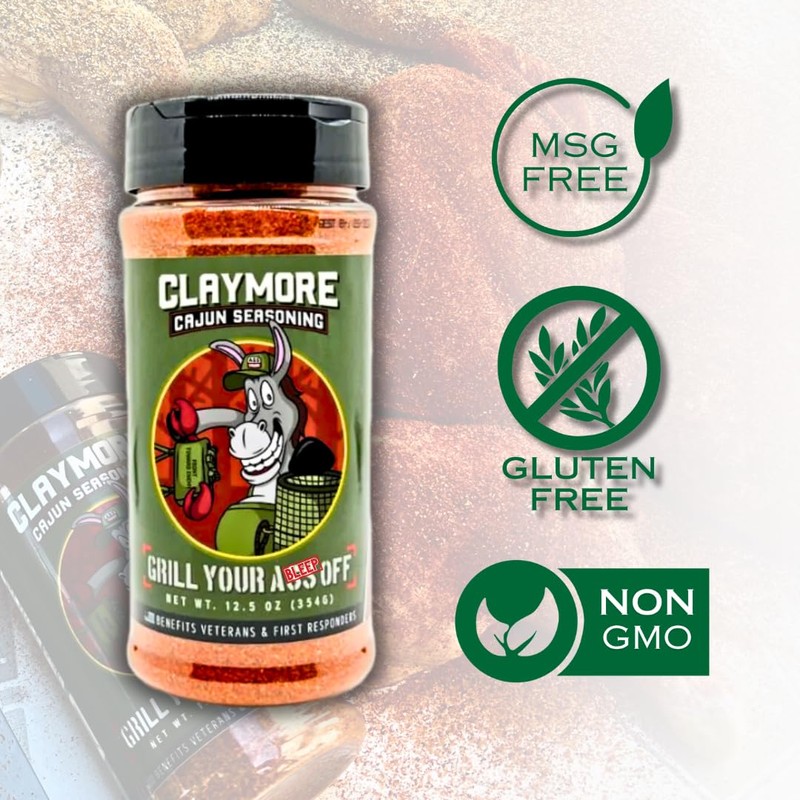 GYAO Claymore Cajun Seasoning – 12.5oz Spicy Blend for Meats