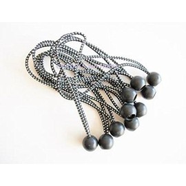 11" Heavy Duty Premium Black Ball Bungee Bungees 25 pc Lot for Tarps Canopy