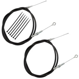 YHLFOOZ 2pcs-Universal Throttle Cable 63" Long Inner Wire 71" inch Long Replacement for Manco Go Kart 8252-1390 Go Kart, Throttle Cable for Go Kart (with 6 Cable Ties)