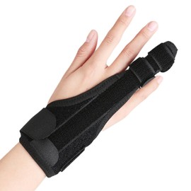 RYOHIN Lab.(良品ラボ) 指サポーター 固定 手 親指 小指 中指 人差し指 薬指 サポーター メッシュ素材 通気性 左右兼用 1個 (小サイズ)