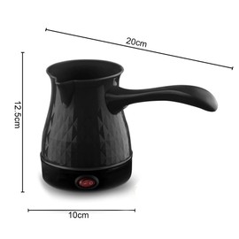 Coffee Maker, ABS Stainless Steel Electric Arabic, Greek & Turkish Coffee Pot, 600ml Even Heating Tea Maker Kettle with Removable & Anti Scald Handle for Greek Arabic Tea, Milk