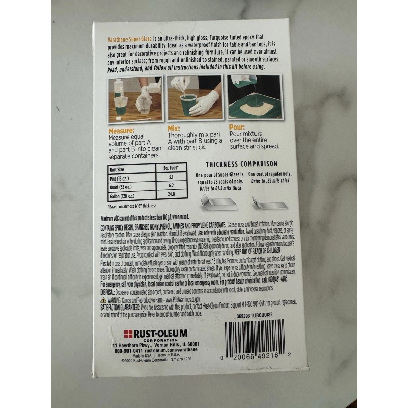 Varathane 3 X Varathane 369293 Super Glaze Pour-On High Gloss