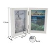 Smiling Art Double Wooden Photo Frame for 2 Photos, Folding