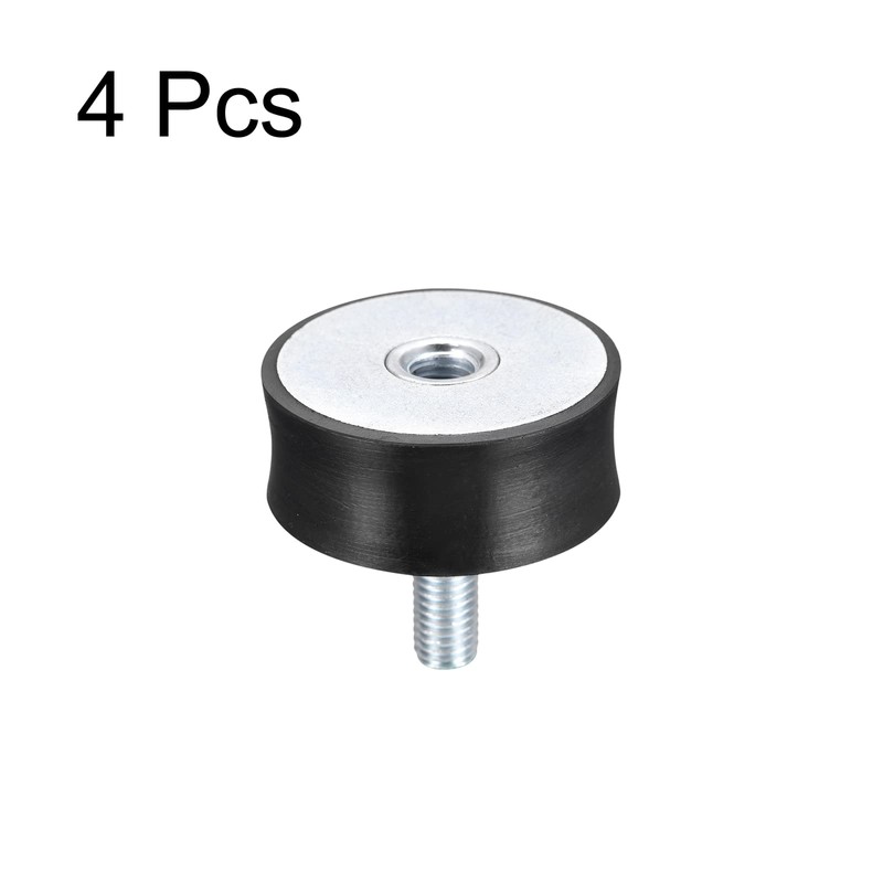 sourcing map Rubber Bearing M10 External / Internal Thread Vibration