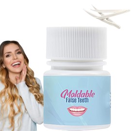 Temporary Tooth Filling Repair Kit with Tweezers,Moldable False Teeth for Replacing Missing or Broken Teeth,Dental Repair Beads,Temporary Tooth Filling,Tooth Filler,Fake Teeth,Versatile Applications