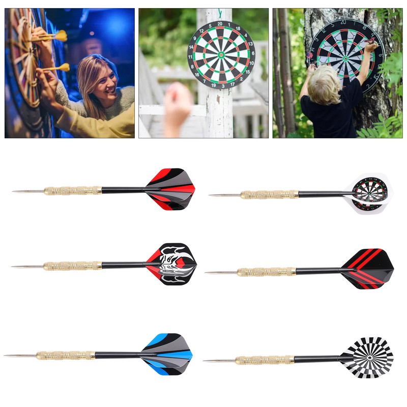 18 Pcs Professional Steel Tip Darts Flight Steel Tip Dart
