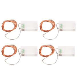 4pcs LED String Lights 5.3m 52pcs Lamp Beads Warm Lighting Waterproof DIY Shaping Battery Powered Fairy String Lights