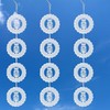 3 Piece Set Owl Bird Deterrent Discs Glittering Wind Chimes