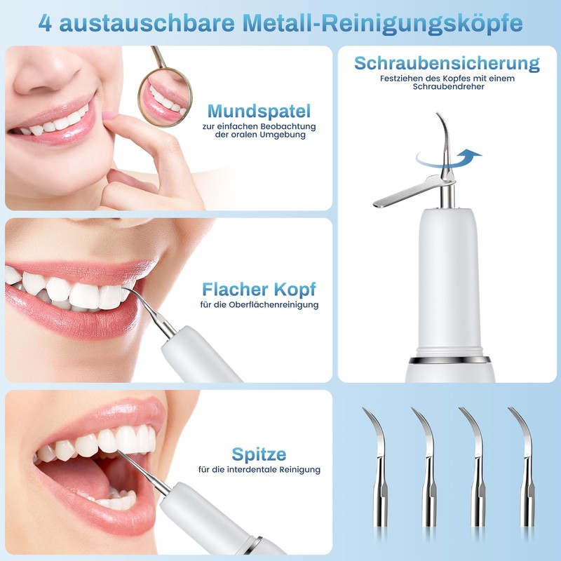 FIVAVA Tooth Cleaning Set Pro Tartar Remover Ultrasonic for Home
