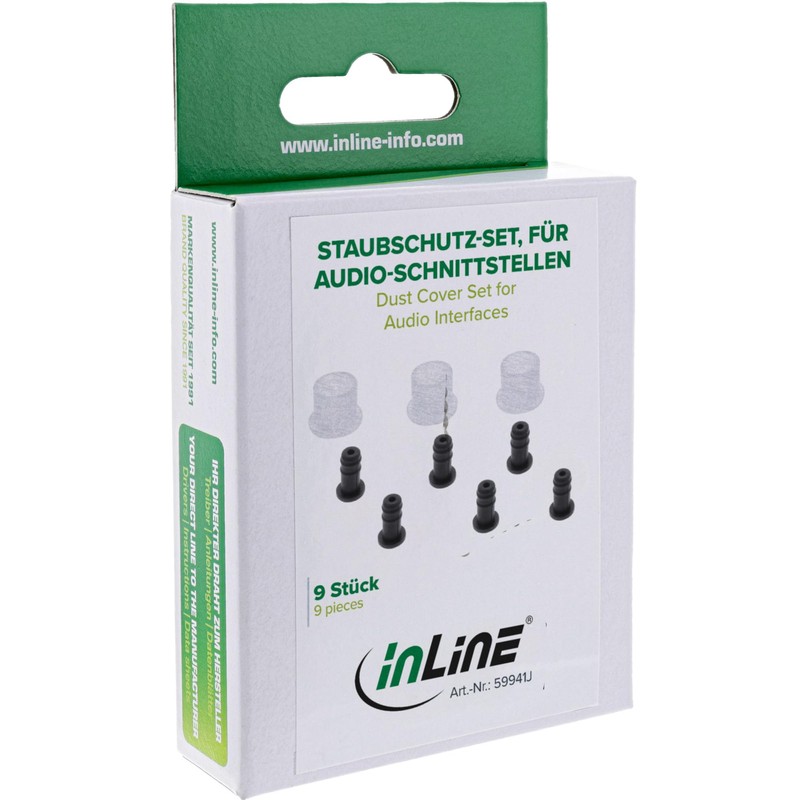 InLine® 59941J Dust Protection Set for Audio Interfaces RCA 3.5