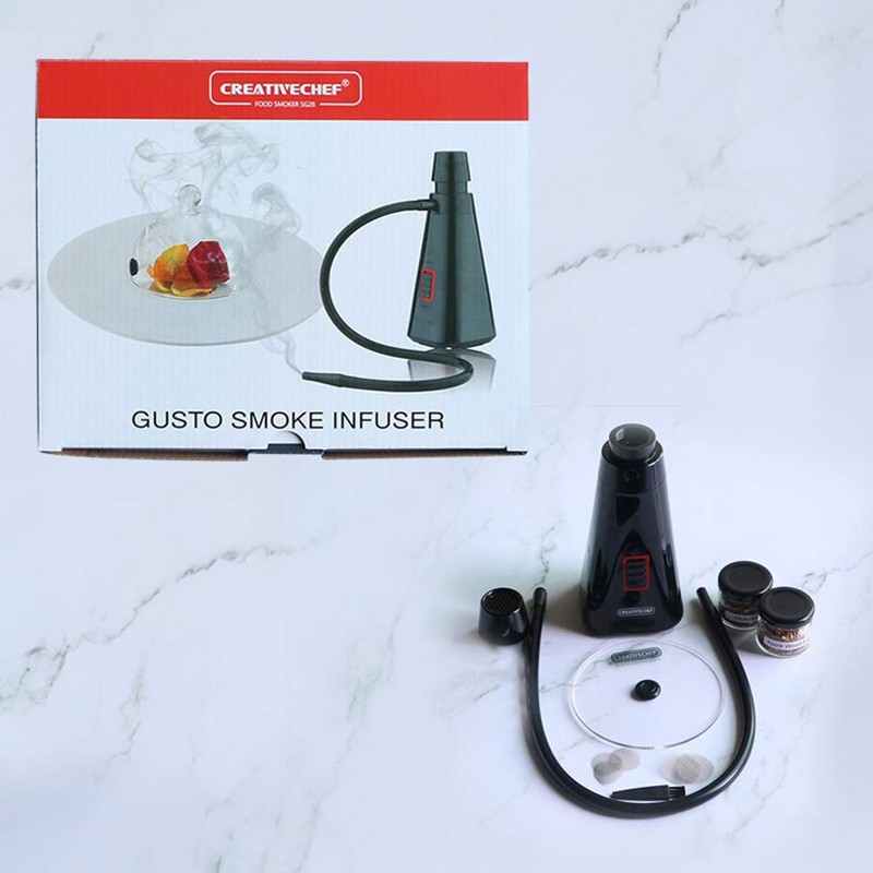 CREATIVECHEF Smoking Gun Drink Cocktail Handheld Smoker Includes Smoke Cover