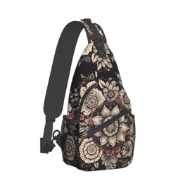 Mandala Sling Backpack Chest Bag Crossbody Shoulder Bag Gym Cycling Travel Hiking Daypack For Men Women