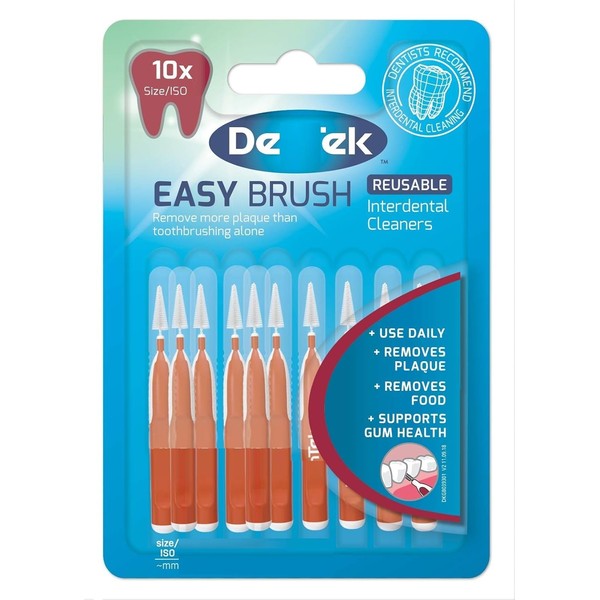 30 x DenTek Reusable Easy Flexible Interdental Brushes | Mint
