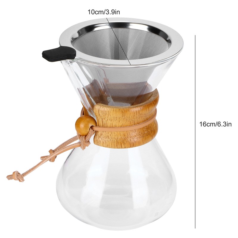 Coffee Maker High Temperature Resistant Glass Coffee Drip Brewing Pot