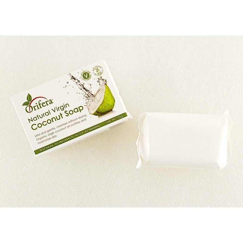 Orifera Virgin Coconut Handmade Natural Soap 100g - 5pcs