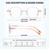 Eeyisusa Oversized Square Reader Glasses 1.5 for Women, Fashion Shiny