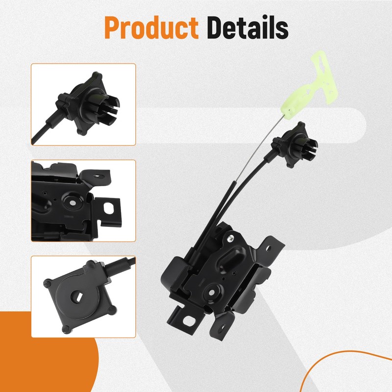 maXpeedingrods Rear Tailgate Truck Latch Lock Actuator, Deck Lid Latch