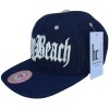 Headchange Long Beach Flat Brim Blue Cap Snap Back Adjustable