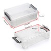 Sumnacon Multi-functional Pencil Case, Stackable Plastic Transparent Simple Clear Storage
