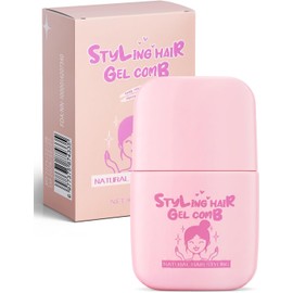 LUHI Barra de Cera para el Cabello,Gel Para Cabllo Con Peine, Gel para Cabello Mujer, No Grasosa, Sin Residuos,Cera de peinado suave y lisa para cabello encrespado y con frizz.