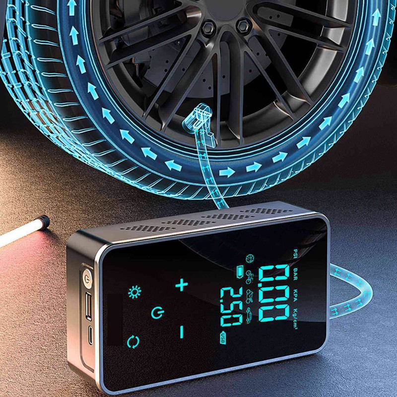 ST-9616C Full-Touch-Screen Vehicle-Mounted Air Pump Portable Air Pump for Automobile