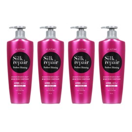 Elastine Perfect Shining Gold Silk Conditioner Silk Repair, 550ml, 4 pieces / 엘라스틴 퍼펙트 샤이닝 골드실크 컨디셔너 실크리페어, 550ml, 4개