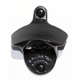 STARR-X USA Wall Bottle Opener in Black Cast Iron / Steel