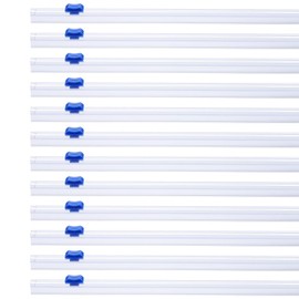 PATIKIL 12pcs Plastic Wrap Cutter, 12in Plastic Wrap Slide Cutter Snap Card Slot Installation Replacement for Aluminum Foil Wax Paper Parchment Paper Wrap Dispenser, Blue