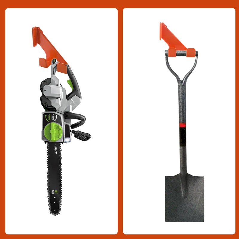 Chainsaw Holder, Chainsaw Hanger Wall Mount, Rust-Resistant Tool Hangers, Heavy-Duty
