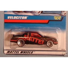 Hot Wheels Mattel 1996 1:64 Scale Black Velocitor Die Cast Car Collector #471