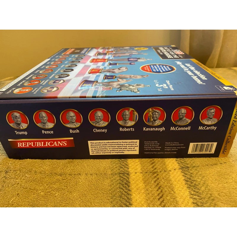 BulbHead 2020 Battle for The White House Chess Set Board