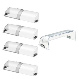 CH24Globall Air Vent Deflector with Powerful Magnets(10 to 14 Inches),AC/Heat Vent Redirector Vent Cover for Floor, Ceiling, Sidewall Registers (Clear-5Pack)