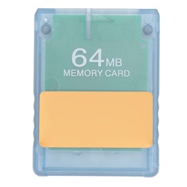 Console Memory Card V1.966 OPL HD Loader Program Card Game Start Card with Transparent Case Transparent Blue 64MB