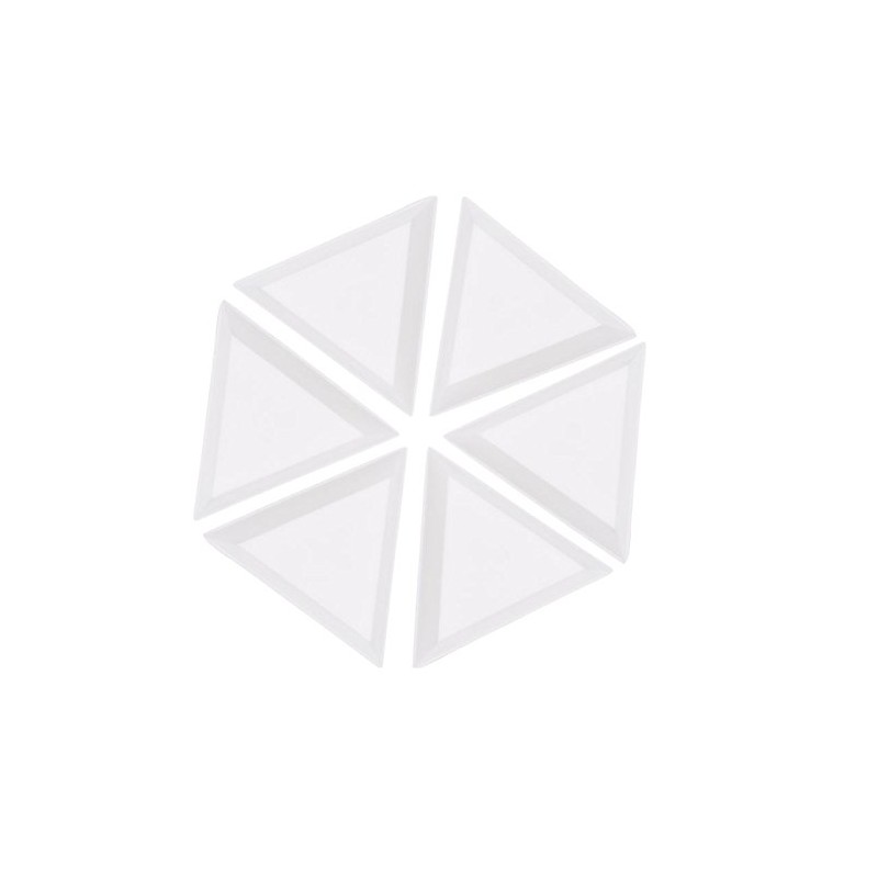 SUCHUANGUANG 10 Pcs Plastic Bead Crystal Nail Art Sorting Tray