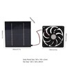 10W Solar Powered Panel Exhaust Fan Mini Ventilator Waterproof for