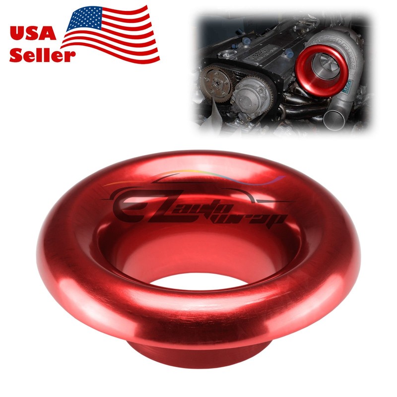 EZAUTO WRAP 4" RED Short Ram Cold Air Intake Turbo