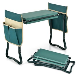 Nightcore Garden Kneeler and Seat, Foldable Kneeling Bench with EVA Foam Pad, Portable Garden Stool with 2 Large Tool Bags & Heavy-Duty Metal Frame, Suitable for Gardening, Fishing, Camping