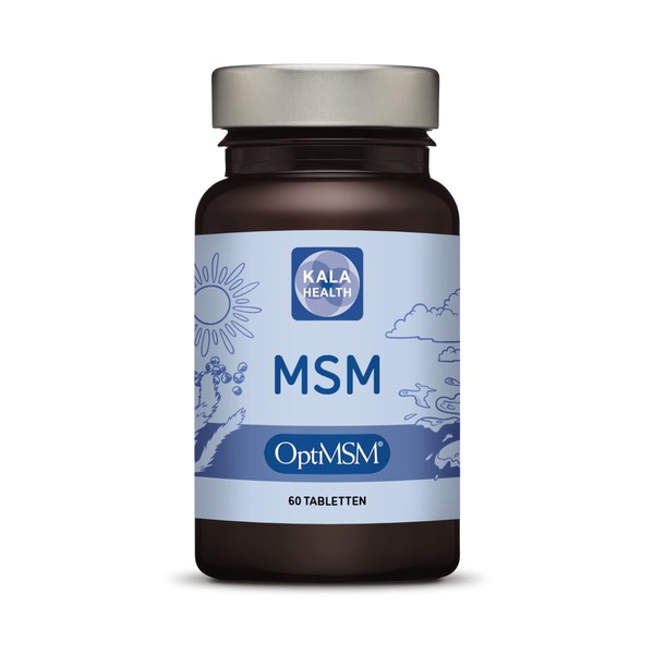 Kala Health - OptiMSM® (Methylsulfonylmethane) Tablets High Dose, 99.9% Pure MSM Sulphur Laboratory Tested Production Without Additives in the United States