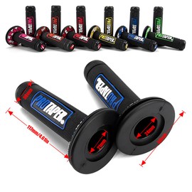 7/8" Motorcross Handle Grips Dirt Bike 22mm 24mm Truster Grips Motorcycle Ergonomic Bar End Non Slip Grip Gel Gep Scooter Cruiser Racing Mountain (Blue, Pro Taper)