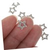 WOONEKY 12pcs Decorative Star Charms for Nail Art Rhinestone Nail