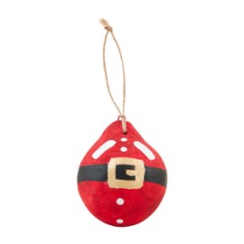 Mud Pie Ornament, Santa Belt, 3" Dia